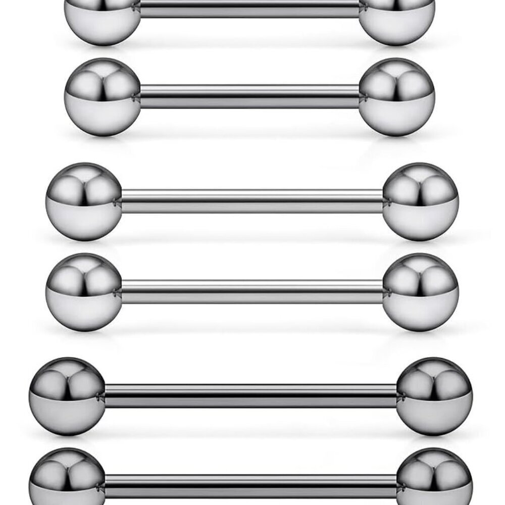 Titanium Piercing Jewelry G23 Nipple Tongue Rings Body Piercing Bars